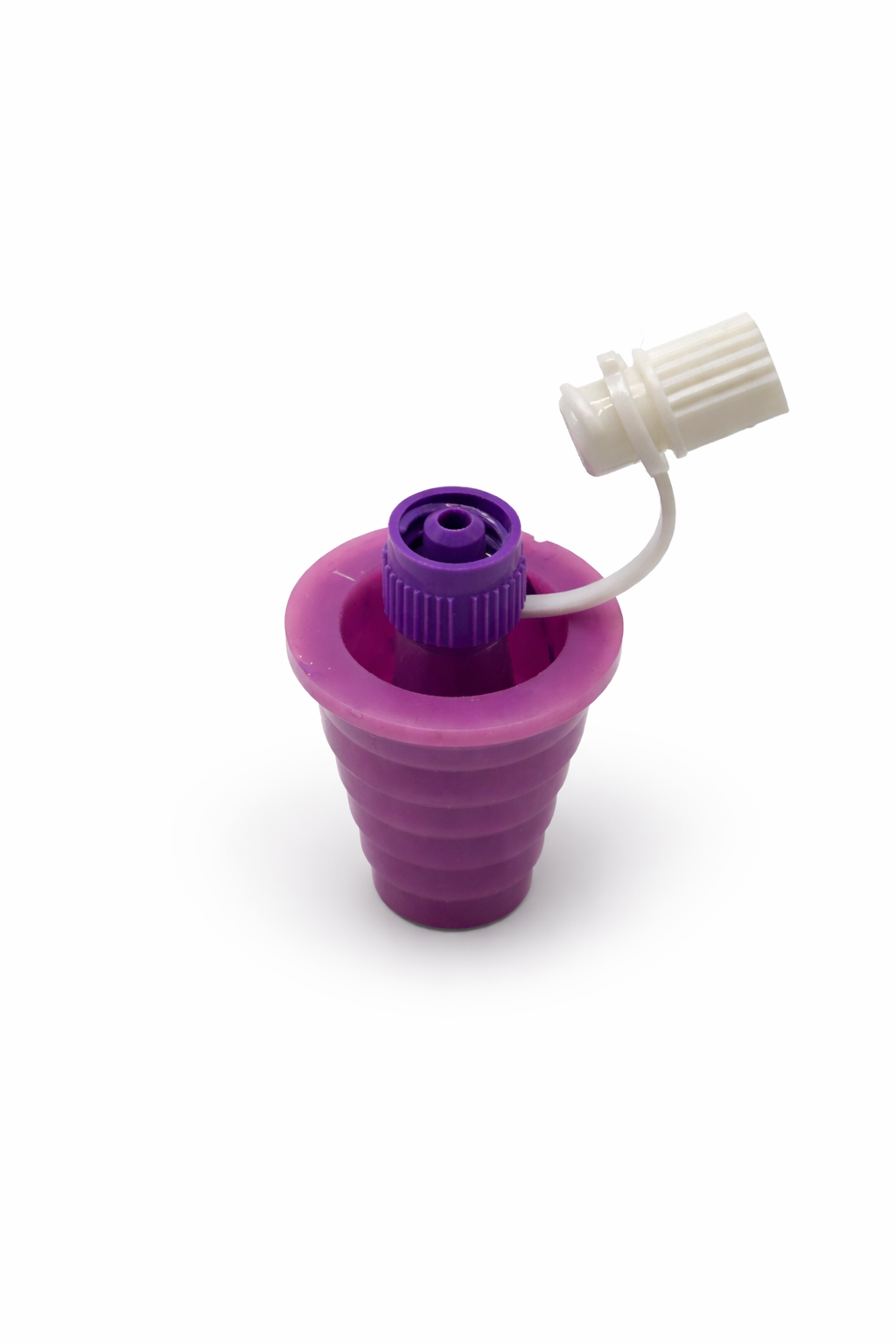 ENFit Press in Medicine Bottle Adapter Stepped Universal. 5, 10, and 20 packs available