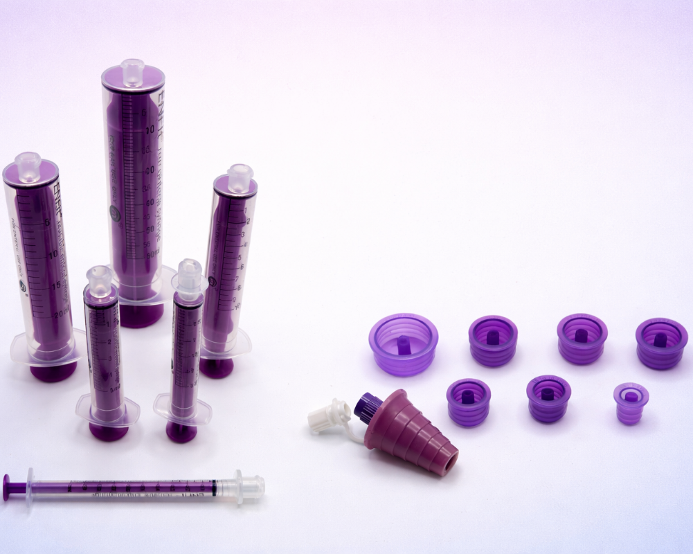 ENFit® Enteral Feeding Combo Pack – Reusable Syringes & Bottle Adapter Sample Pack