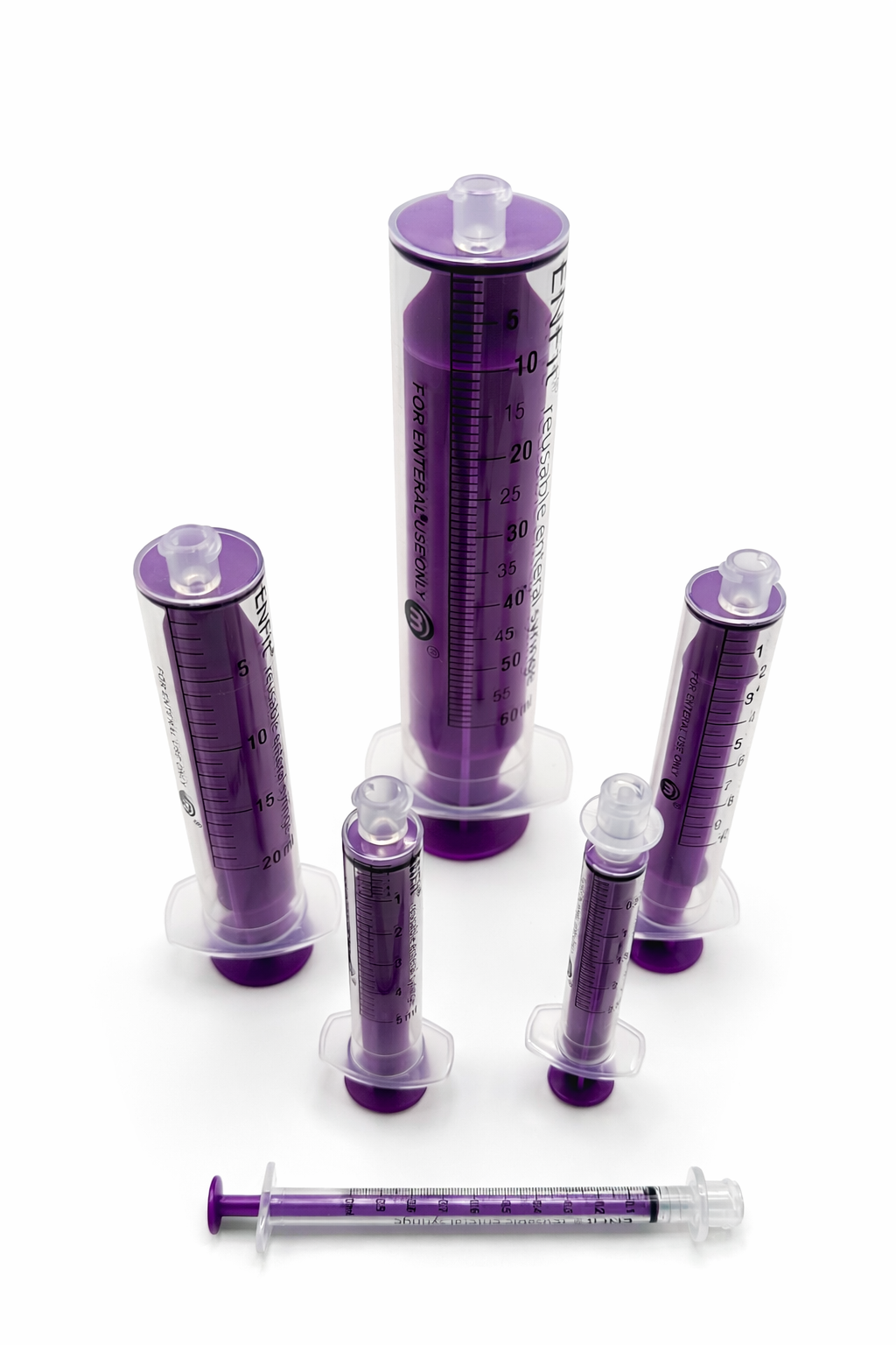 Reusable Lab Syringes ENFit Reusable Syringes Home Care Assortment Pack – 30 Count – Marian ...