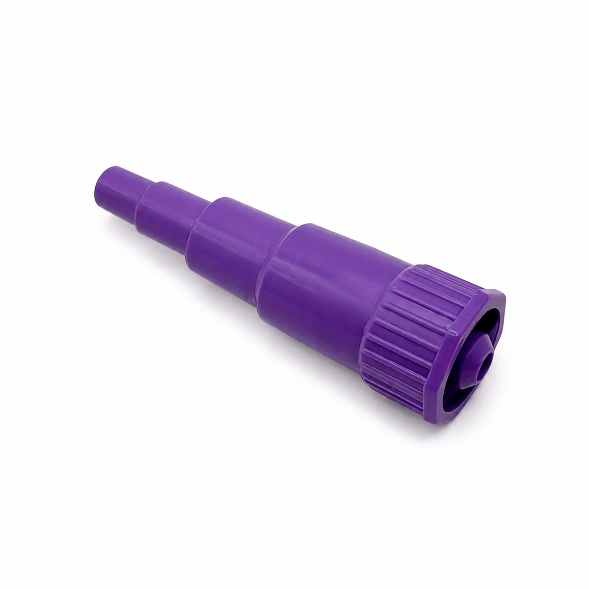 Sterile ENFit transition connectors designed to adapt compatible ENFit syringes for irrigation and legacy enteral connections. Individually packaged and available in 10, 20, and 30 packs.